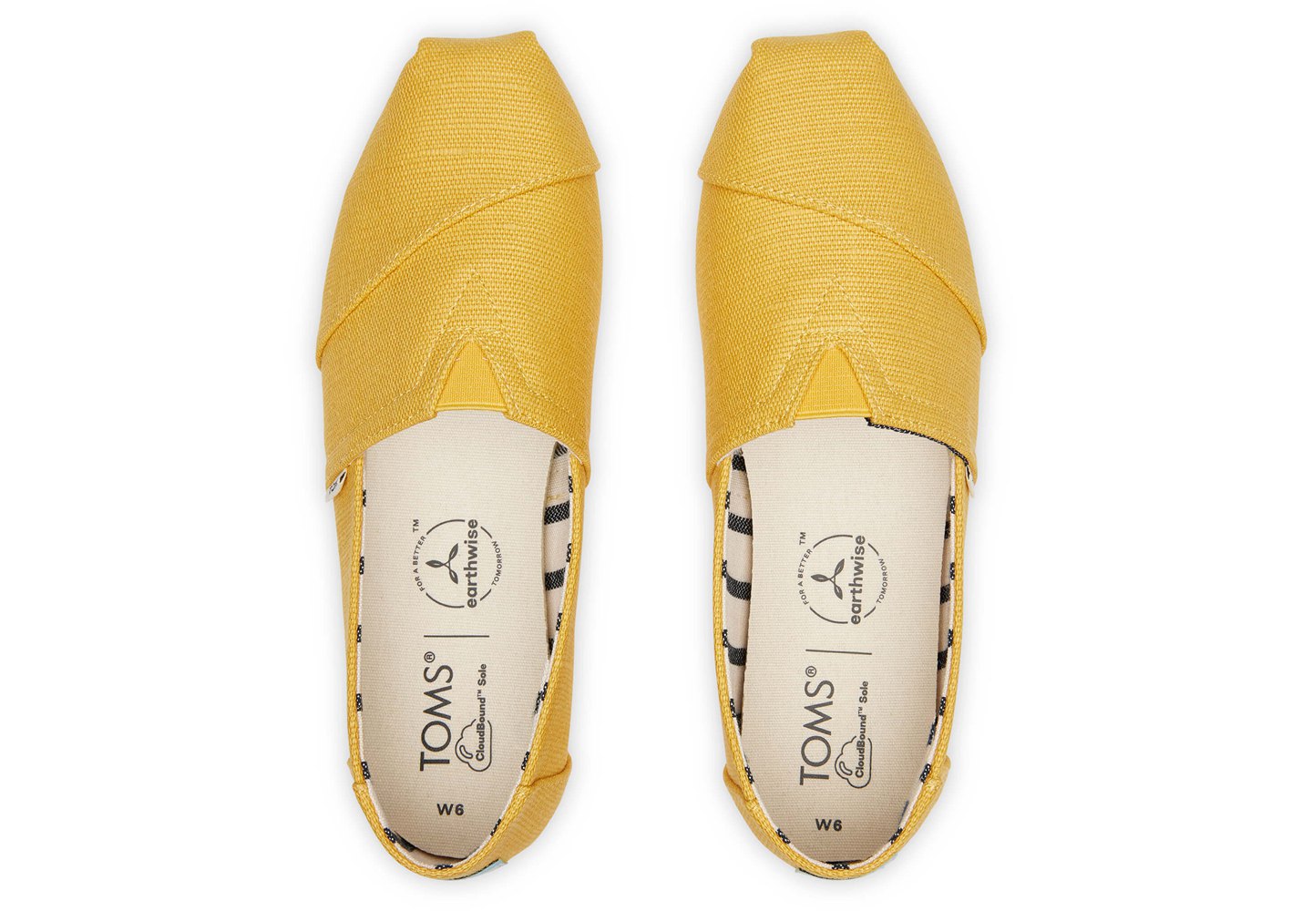 Toms Alpargata Heritage Canvas Espadrille Yellow - Womens - 26547-KEQC